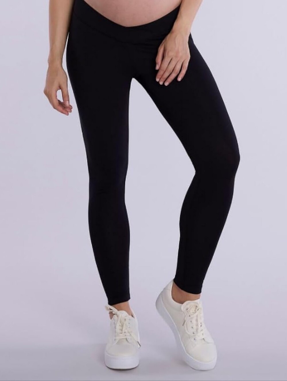 Motherhood Maternity Bumpstart Black Cotton Leggings